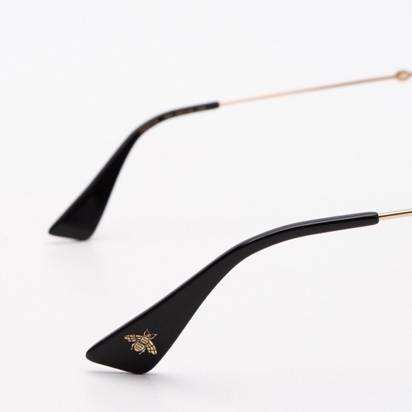 NEW GUCCI GG0212S Cat Eye Sunglasses Logo Beaded Tortoiseshell Made in Italy - Picture 5 of 5